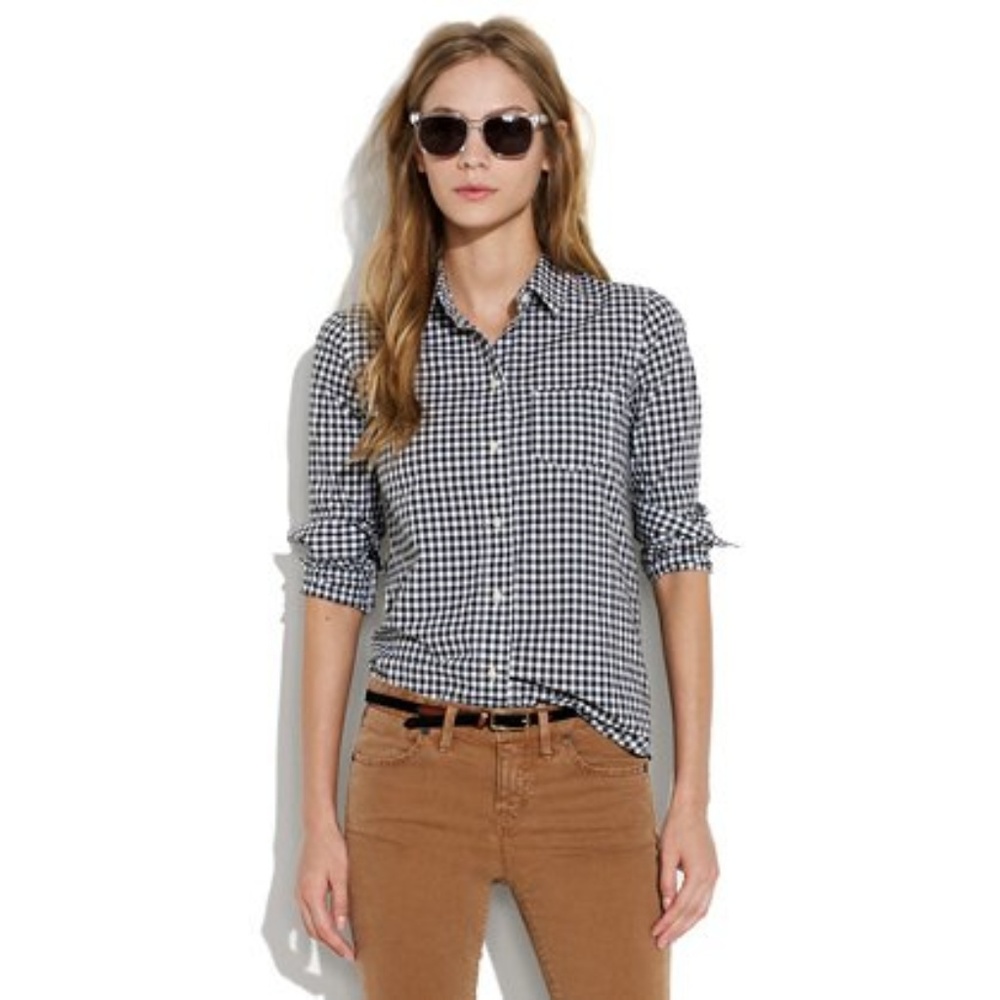 🇺🇸 MW Broadway & Broome Tartan Shrunken Boyshirt